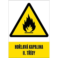 Značka Hořlavá kapalina II. třídy